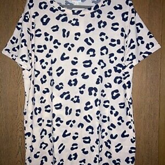 NWT LuLaRoe Liv T-Shirt Pink Leopard 2xl - Picture 1 of 3